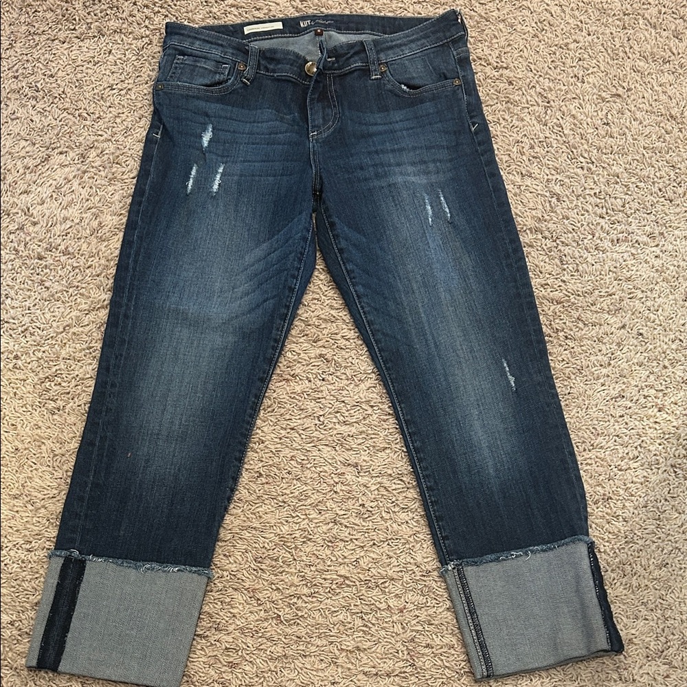 Kut from the Kloth Dark Blue Ankle Jeans